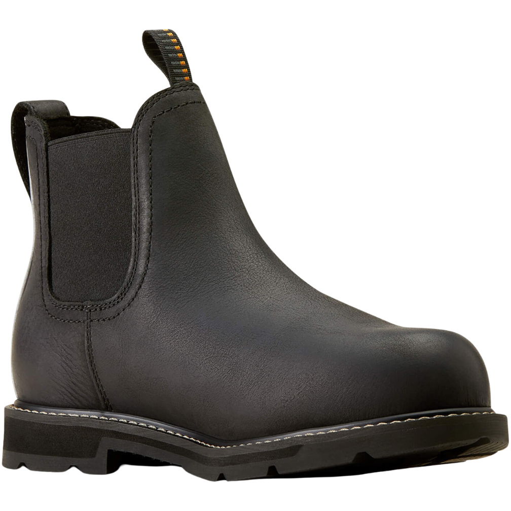 2026 Ariat Mens Groundbreaker Chelsea Waterproof Steel Toe Work Boot 10050822 - Black